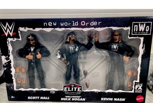 WWE Elite Walmart Exclusive NWO 3 Pack Scott Hall Hulk Hogan Kevin Nash In Hand - Picture 1 of 2