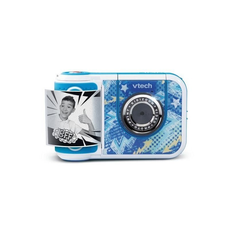 Kidizoom Print Cam Graffiti bleu, appareil photo enfant avec impression instantanee