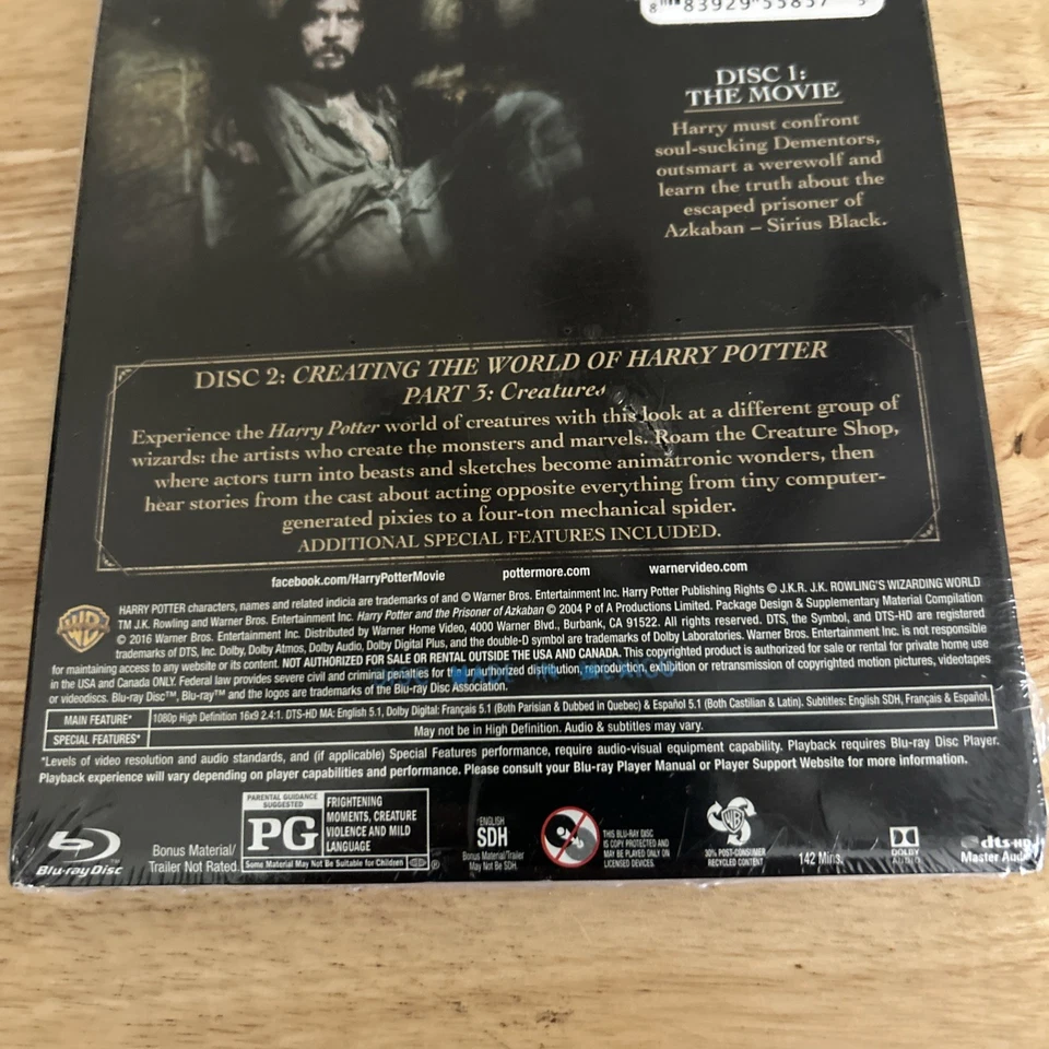 Harry Potter and the Prisoner of Azkaban [Blu-ray] [2 Discs] NEW Authentic US - Image 4 of 4
