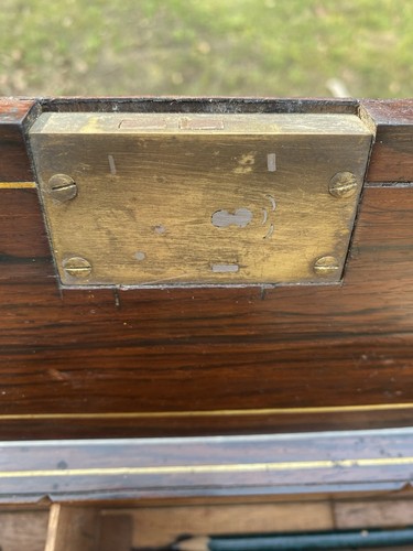 Handsome Antique Writing Slope With Rosewood Veneers - Picture 6 of 24