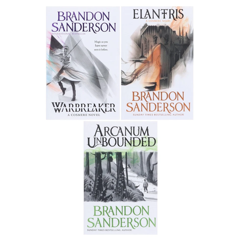 Brandon Sanderson Collection 3 Books Set - Fiction - Paperback Foto 2 de 4