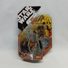 Star Wars 30th Battle Droids 3.75  Figure Saga Legends Hasbro 2007 Coin MOC