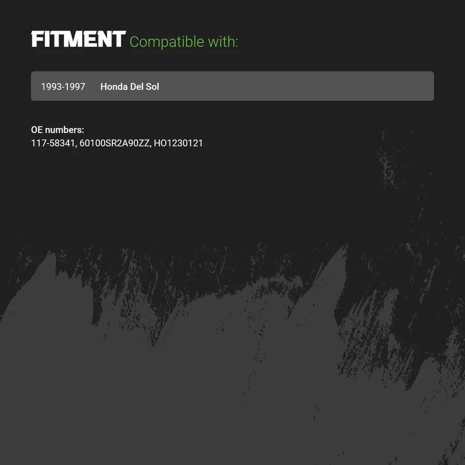 Hood Panel For Honda Civic del Sol 1993-1997 Replacement Standard Line Foto 2 de 2