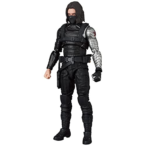 MAFEX No.203 Winter Soldier Action Figure Captain America Marvel 155mm Japan New - Picture 3 of 9