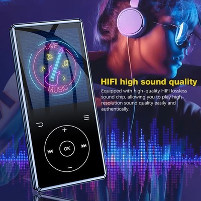 Bluetooth MP3 MP4 Player LCD-Display HiFi Bass Musik Spieler FM Radio Audio 16GB