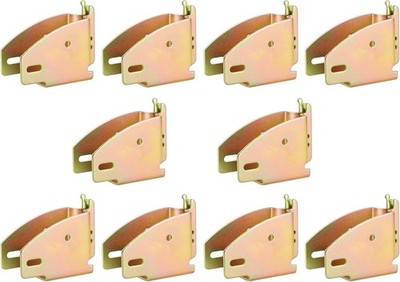  10 Pack E-Track Wood Beam Socket Fittings, Shelf Brackets for 2x4 & 2x6 