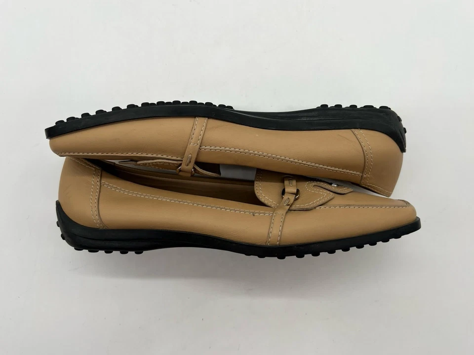 Tod's Mocasín Para Mujer Talla 41 EE. UU. 10.5 Cuero Marrón Informal Cómodo Zapatos Planos. Foto 4 de 4