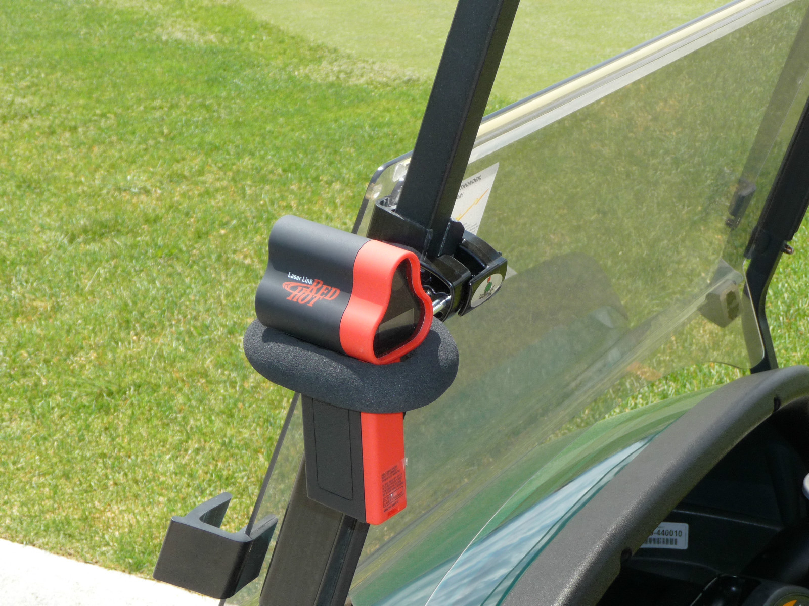 Laser link Range finder Golf Cart Mount / Holder 4 Redhot Quickshot Switch 
