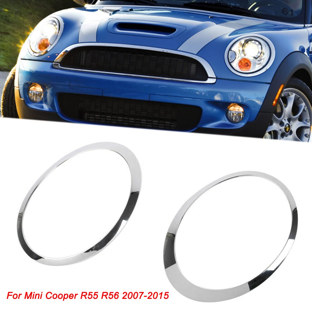 Mini cooper headlight chrome cheap trim
