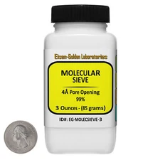 Molecular Sieve [4A Pore Opening] 99% Laboratory 3 Oz in a Bottle