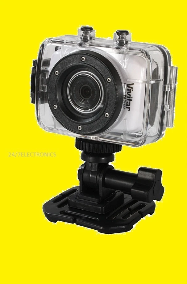 Vivitar HD CAMCORDER CAMERA ACTION WATERPROOF DVR 781HD DVR781HD 5.1 MP 4x - Image 3 of 4