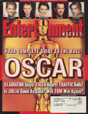 Entertainment Weekly Magazine - # 583/584 - FEBRUARY 23, 2001 - OSCARS cover!