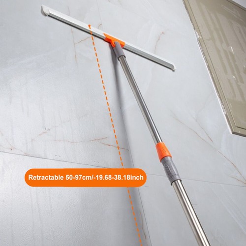 Silicone Household Cleaning Wiper Floor Broom Mop High Place Glass For Bathroom - Picture 2 of 13