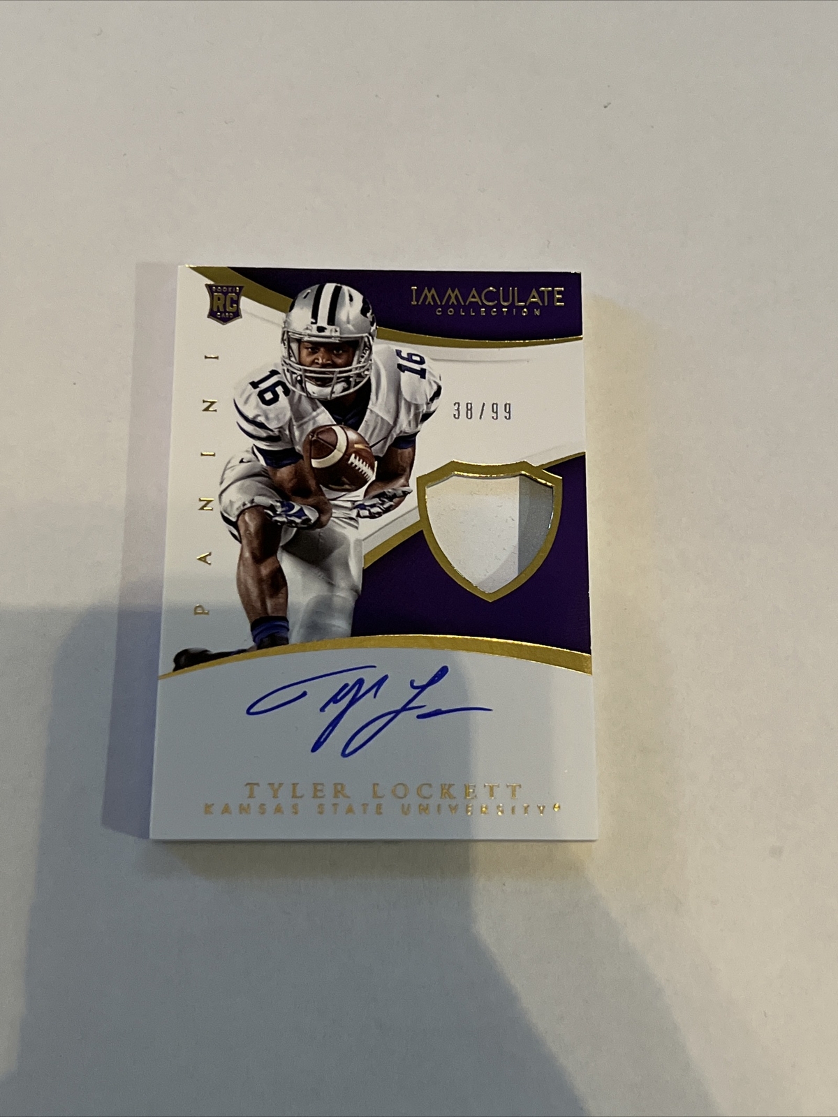 Tyler Lockett Panini Immaculate Signature Patch Rookie #TL Base