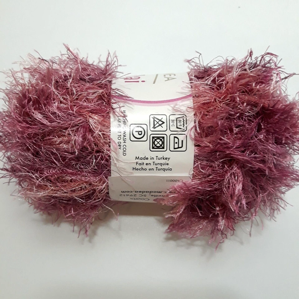 COATS MODA DEA Jai Alai Yarn #6780 BLOOM 100% Polyester 98 Yards Each Lot of 2 - Image 2 of 4