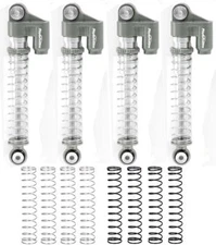 Powerhobby Axial SCX24 Aluminum Threaded Long Travel Shocks Micro Crawler Grey