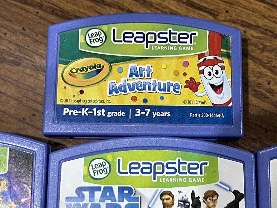 LeapFrog Leapster LeapPad LMax Learning Game Cartridge Lot of 10 Starwars - Image 4 of 4