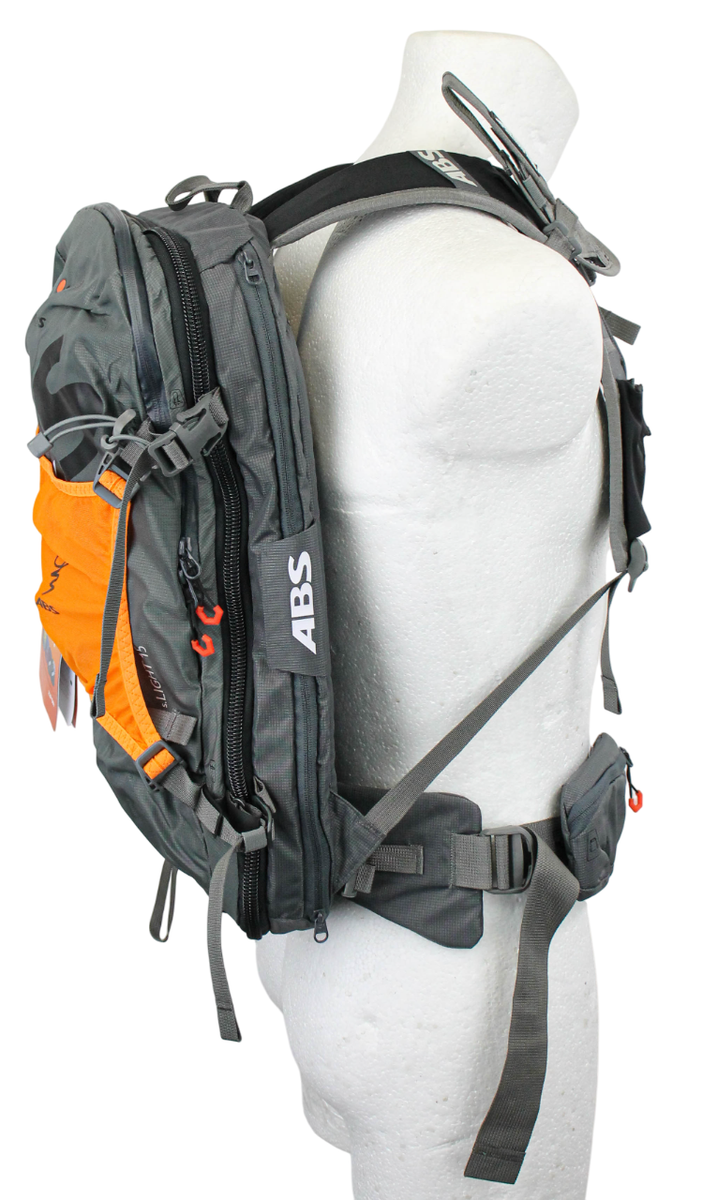 ABS S. Light Compact ZipOn Rock Grey Bag Men's 15L Skiing Printed