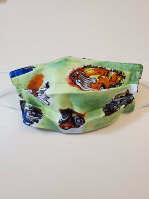 Adult Face Mask, Funky Monster Trucks, Funny Motorcycles, Big Wheels, Men's mask