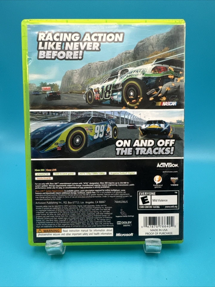 NASCAR Unleashed (Microsoft Xbox 360, 2011) - Image 2 of 4