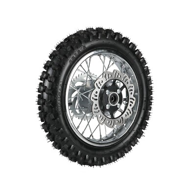 80/100-12  Rear Wheel Tire Rim w/Brake Aseembly For Pit Bike SDG SSR Lifan 110cc