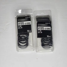 Everbilt #105 0-Ring 1 in 0D 3/4 in ID Rubber 10 pcs, 2 packs New