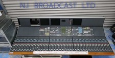 Calrec Sigma bluefin digital audio sound mixer with 64 fader desk