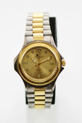 Luis Santini Uhr Herren Gold Silber Edelstahl Wasserfest Batterie Quarz