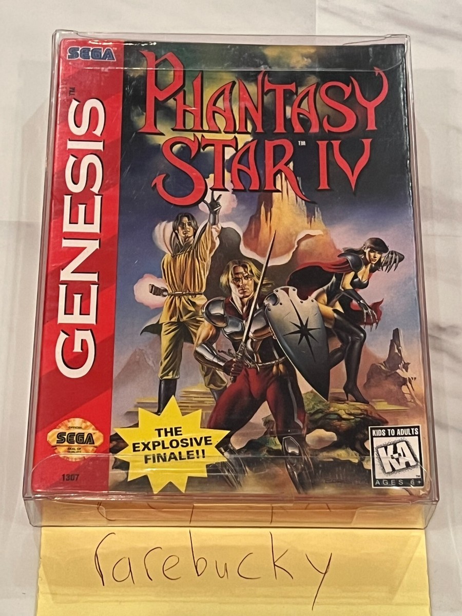 Phantasy Star IV (Sega Genesis) NEW FACTORY SEALED, GOOD SHAPE