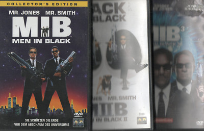 Men in Black 1 + 2 + 3 - Will Smith, Tommy Lee Jones - 3 DVDs