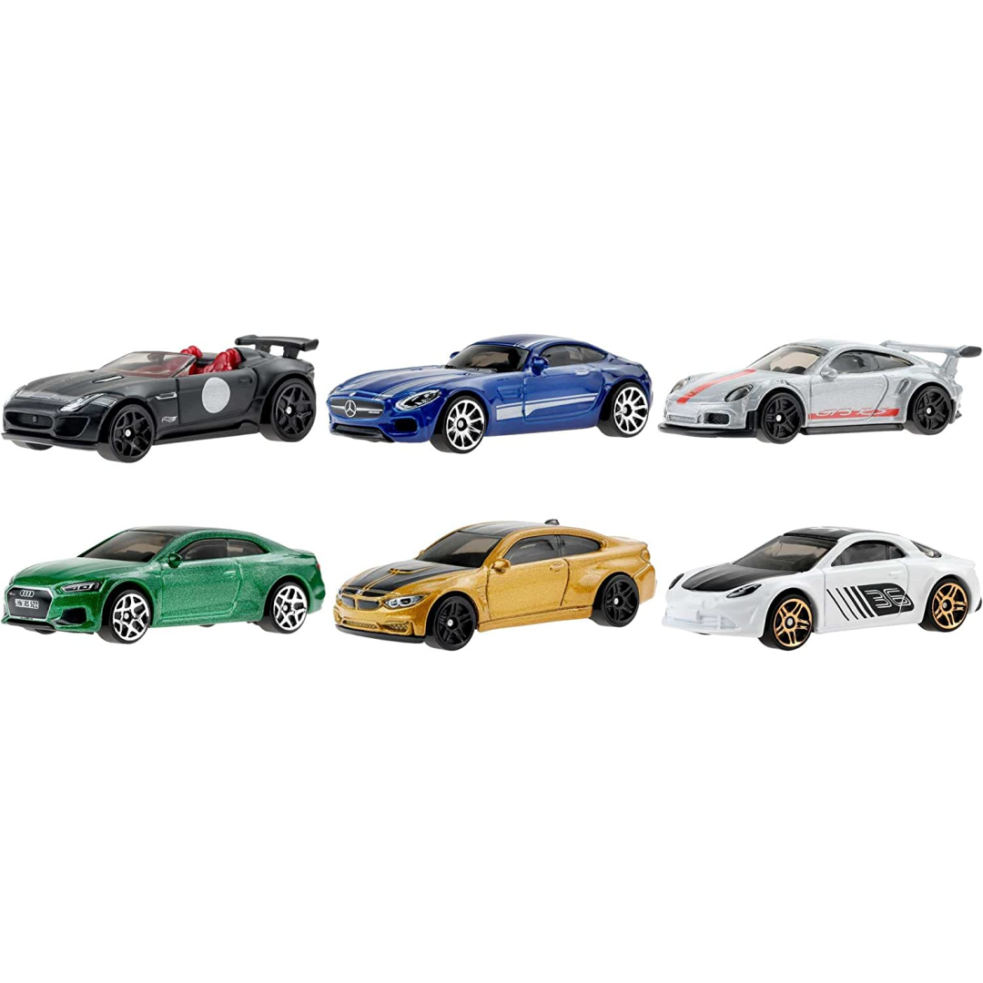 J*u様 Hot Wheels ミニカーセット エキゾチックカーとファスト＆フュ HW Exotics (Jaguar XJ 220 - Green, McLaren F1 GTR - White, Aston