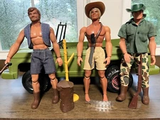 Big Jim Mattel Safari Jungle Jeep Josh Jeff Hunter Hunting Wolfpack Jack PACK