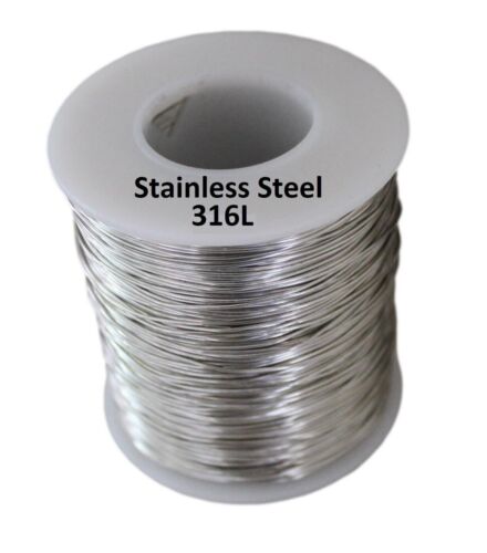 14 Ga Stainless Steel Round  wire 316L - 1 Lb. 80 Ft. Spool-Soft/Made In USA - Picture 1 of 5