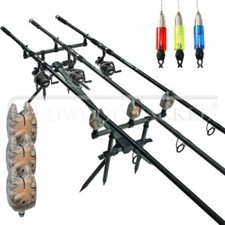 Carp FishingTackle Set 3 Rods, 3 Reels, Specimen Pod, 3 Bite Alarms 