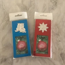 Christmas Mini Frames - SET OF 2 - 2" X 3" - NEW - READ BELOW