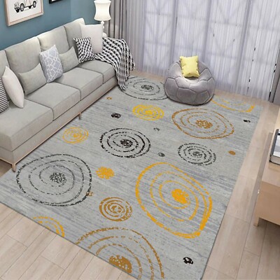 3D Hand Drawn Circles NAO2766 Game Rug Mat Elegant Photo Carpet Mat Fay