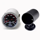 52mm Automotive Car Oil Pressure LED Gauge Auxiliary Instrument with Instrument Holder