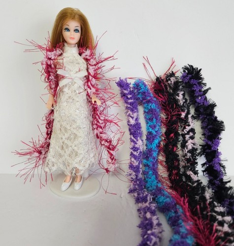 Lot of 6 Boas / Stoles for DAWN DOLLS - NO DOLL or Clothes - dolls4emma LOT#3 🍁 - Picture 3 of 5