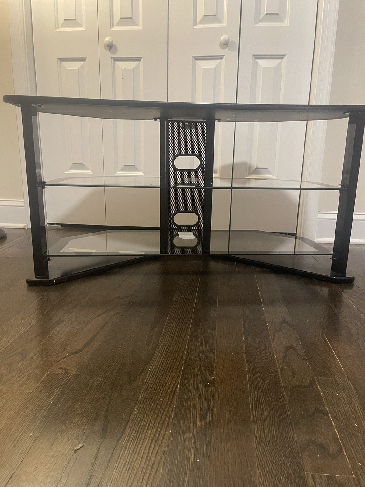 Glass Black Tv Stand