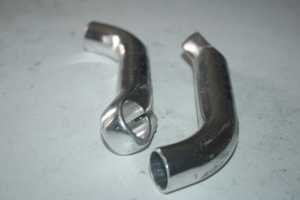 Zoom Bar End Clamps 22mm 6" Chrome Bullhorns MTB Trail Dirt Hybrid USA Shipping! - Image 2 of 4