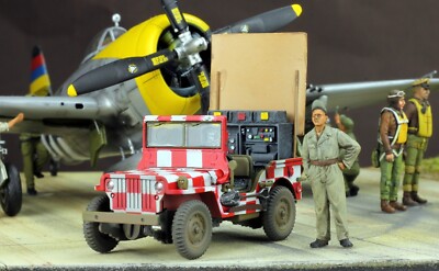 PreSale ProBuilt 1:48 WWII USAAF ''Follow Me'' Car w/ Crew   Finished Model