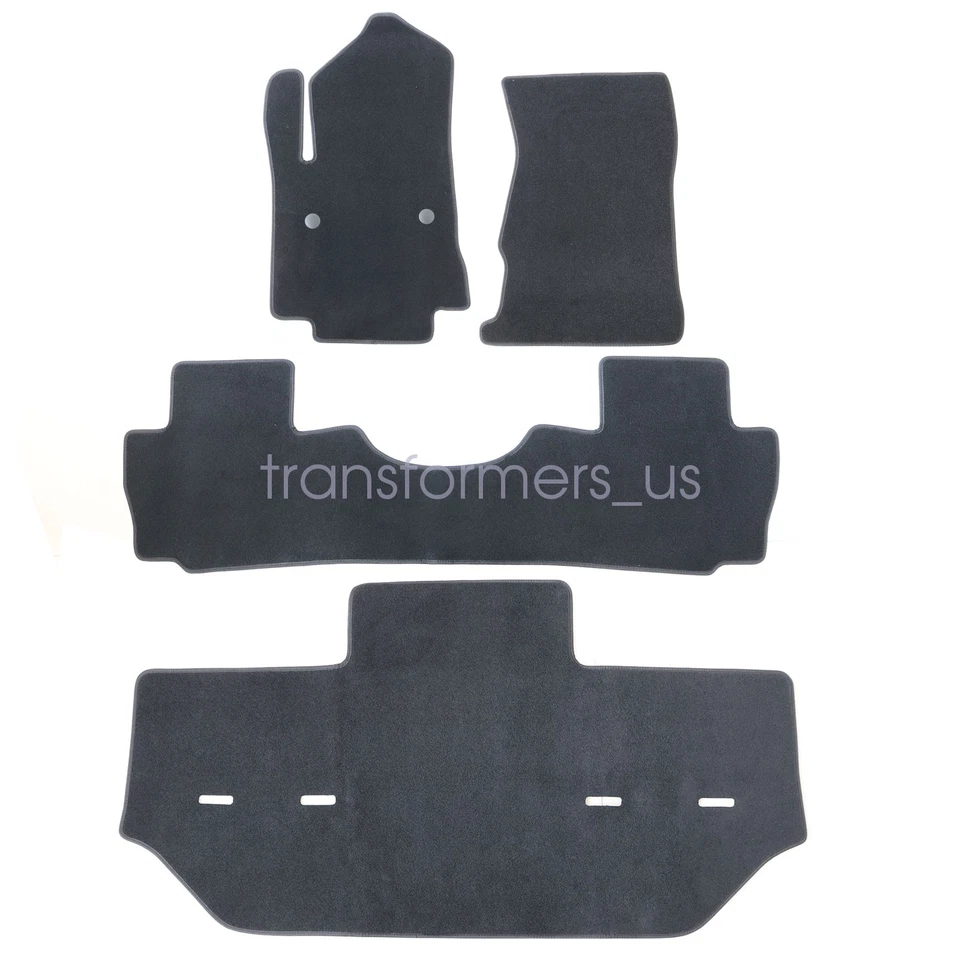 2015-2020 For Cadillac Escalade Front & Rear Velour Floor Mats Carpet Anti-Slip - Изображение 4 из 4