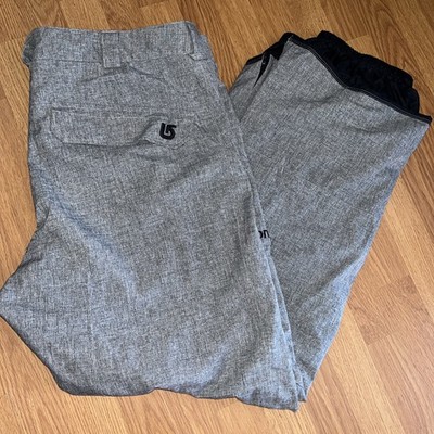 Burton Covert Pants XXL Heather Grey Insulated Snowboard Ski Outdoor Mens 2XL