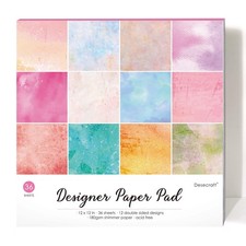 36 Sheets 12X12 Paper Pad Pack Scrapbook Cardstock Decorative Paper - Bright Shi