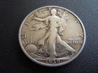1939 Silver Walking Liberty S Half Dollar Coin