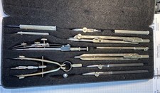 Histor. Zirkelkasten/Reißzeug * MAHO  Präzision PVII *, ca. 30er  Pfronten Allg.