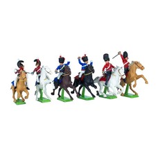 1970s Britains Deetail 7949 British Napoleonic Cavalry Full Set 6/6 All Poses