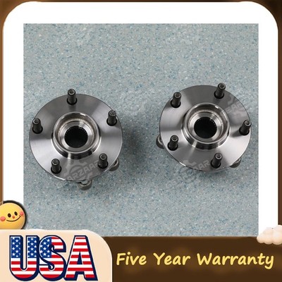 Pair Front Wheel Hub Bearings Set 513296 for Nissan Pathfinder Murano w/ ABS