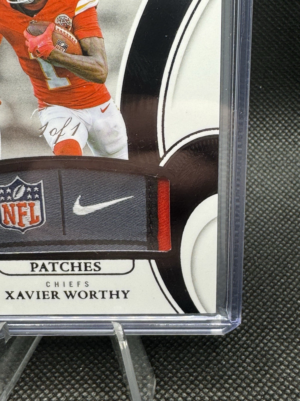 2025 Flawless Xavier Worthy #PAT-XWY Black Patches Tag #’d 1/1 Chiefs 1 Of 1 view 6