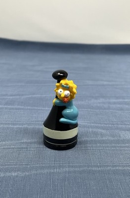 The Simpsons 3D Chess Maggie Pawn Figure Replacement Piece Black Dress 2001